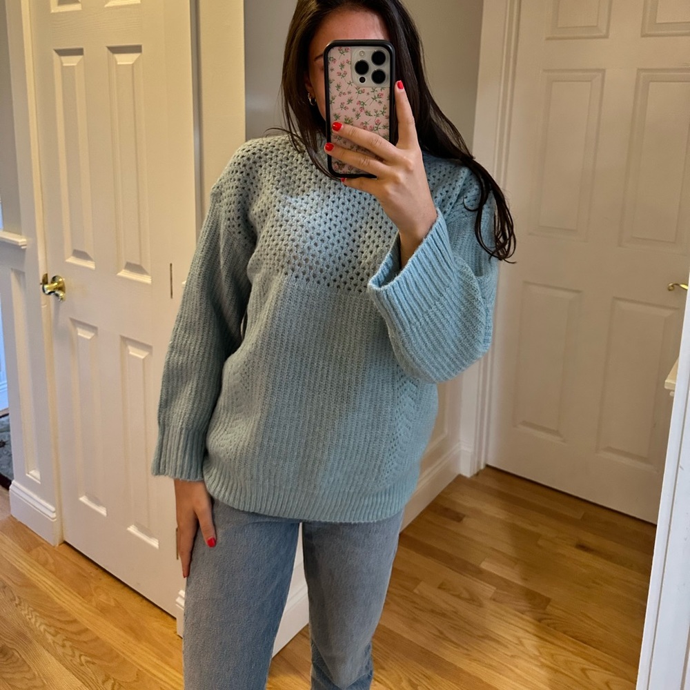 Cutest Blue Knitted Sweater!! 🩵